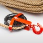125mm Seilrolle mit drehbarem Haken - Seilblock - Umlenkrolle