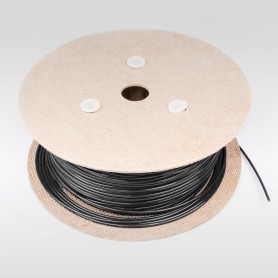 Drahtseil 3mm verzinkt PVC ummantelt schwarz (Draht 1,6mm - 1x7) 10m bis 200m Stahlseil 3 mm
