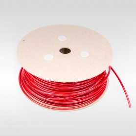 Drahtseil 4mm verzinkt PVC ummantelt rot (Draht 2mm - 1x19) 10m bis 200m Stahlseil 4 mm