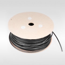 Drahtseil 5mm verzinkt PVC ummantelt schwarz (Draht 2,5mm - 1x19) 10m bis 100m Stahlseil 5 mm