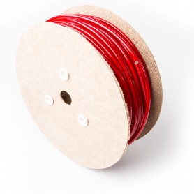 Drahtseil 6mm verzinkt PVC ummantelt rot (Draht 3mm - 1x19) 10m bis 100m Stahlseil 6 mm