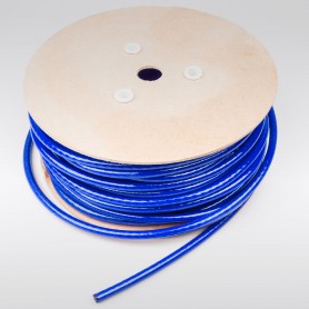 Drahtseil 8mm verzinkt PVC ummantelt blau (Draht 5mm - 6x7+FC) 10m bis 100m Stahlseil 8 mm