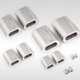 10mm Aluminium Pressklemmen - Presshülsen für Drahtseil 10mm (ab 5 stück)